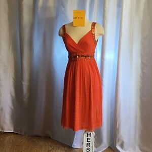Sleeveless dress by FELINE in size medium in 🍊